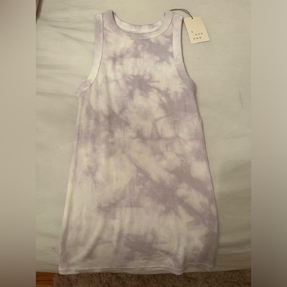 Brand new purple tie dye tank top